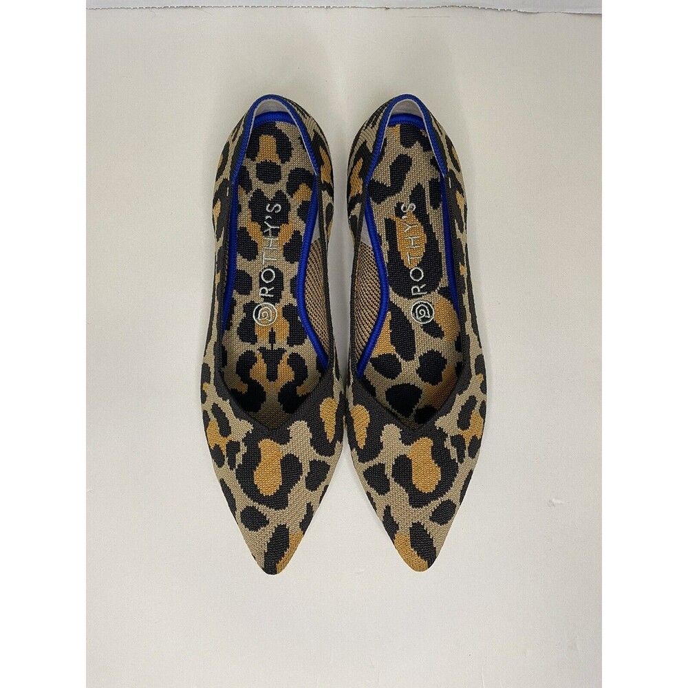 Rothy’s The Point Big Cat Pointed Toe Flat Slip On Shoes Size 10
